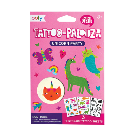 Ooly Mini Tattoo Palooza Temporary Tattoos - Unicorn Party