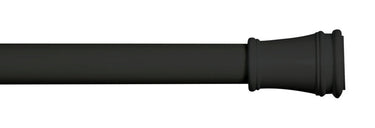 Kenney Matte Black Rogers Tension Rod 28 in. L X 48 in. L
