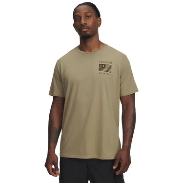 Under Armour Freedom By 1775 Skull T-Shirt (Tan) Size M