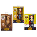 Toy Story 5 Ragdoll Edition Bullseye, Woody and Jessie figures in their boxes