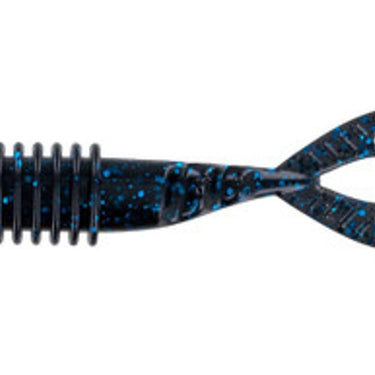 Big Bite Baits Kamikaze Swimon 4.25" Black Blue Metal Flake