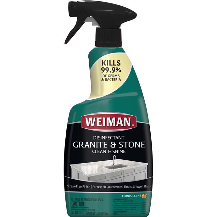 Weiman Citrus Scent Granite Cleaner and Polish 24 oz Liquid