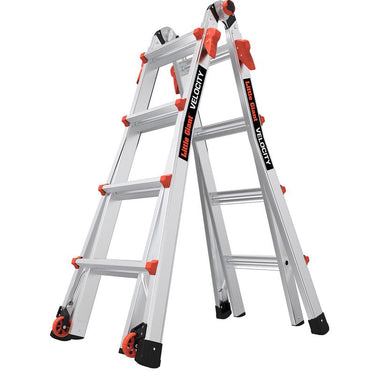 Little Giant Velocity 17 ft. H Aluminum Telescoping Multi-Position Ladder Type IA 300 lb. capacity  (In-Store Pickup Only)