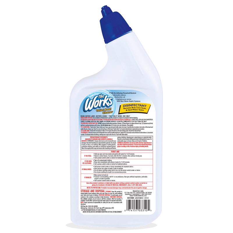 Load image into Gallery viewer, The Works No Scent Toilet Bowl Cleaner 32 oz Liquid
