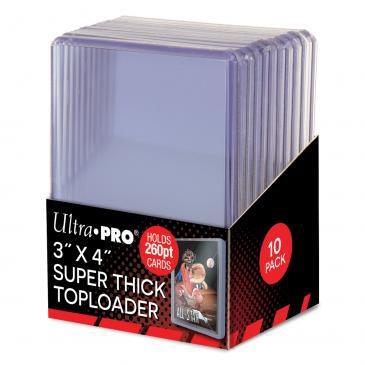 Ultra PRO Toploaders - 3" x 4" Super Thick 260PT Toploader (10-Count)