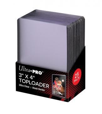 Ultra Pro 3" x 4" Black Border Toploader (25-Count)