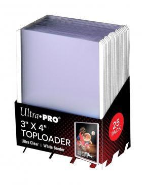 Ultra Pro 3" x 4" White Border Toploader (25-Count)