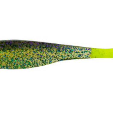 Big Bite Baits Suicide Shad 3.5" (Sprayed Grass/Chartreuse Tail)