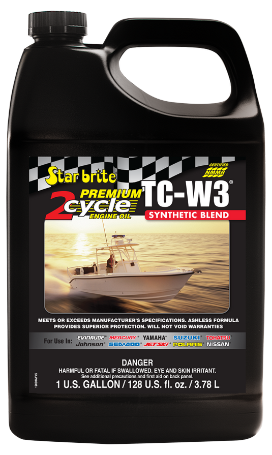 Superbrite Premium 2-Cycle Engine Oil TC-W3 1 gal