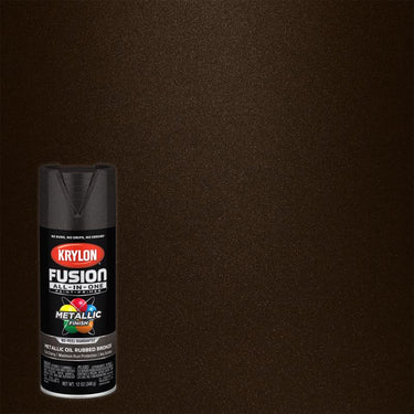 Krylon Fusion All-In-One Metallic Oil Rubbed Bronze Paint+Primer Spray Paint 12 oz