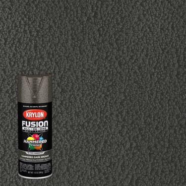 Krylon Fusion All-In-One Hammered Dark Bronze Paint+Primer Spray Paint 12 oz