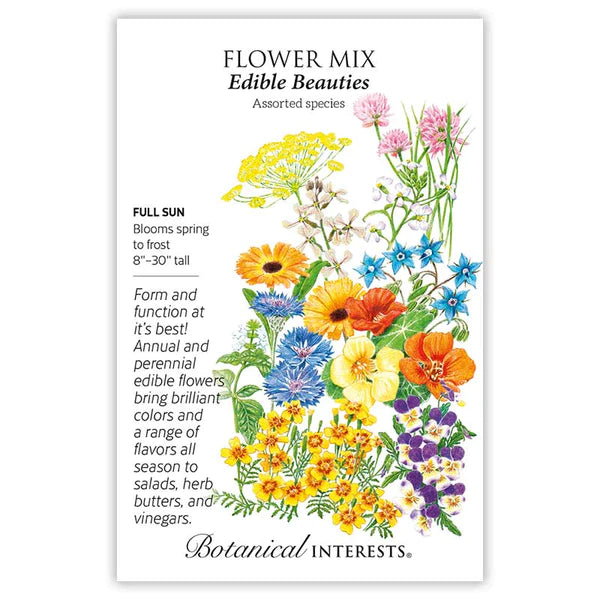 Load image into Gallery viewer, Edible Beauties Flower Mix Seeds
