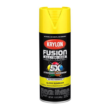 Krylon Fusion All-In-One Gloss Sunbeam Paint+Primer Spray Paint 12 oz