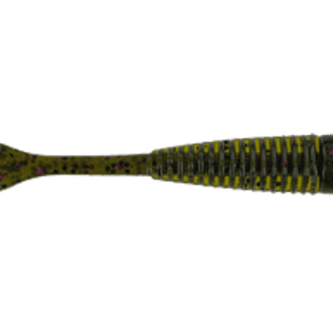 Smallie Smasher 4.5" Green Pumpkin Purple Flake