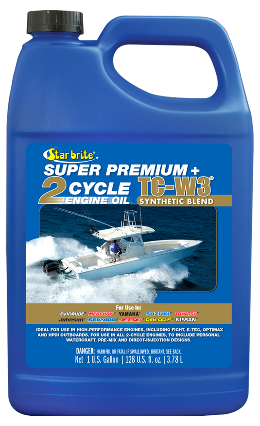 Superbrite Super Premium 2-Cycle Engine Oil TC-W3 1 gal