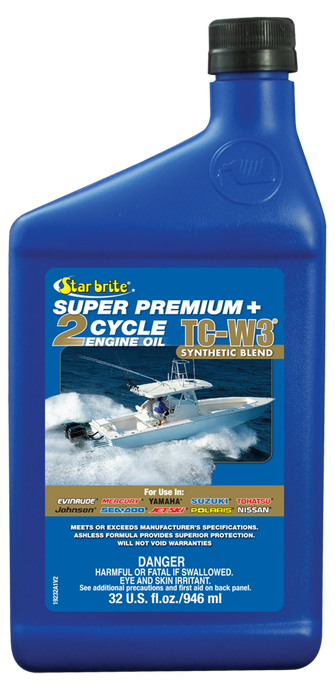 Superbrite Super Premium 2-Cycle Engine Oil TC-W3 32 oz