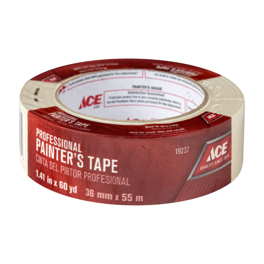 Ace Professional 1.41 in. W X 60 yd L Beige Medium Strength Painter's Tape 1 pk