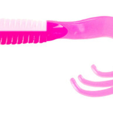 Big Bite Baits Triple Tip Grub Pink/White