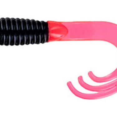 Big Bite Baits Triple Tip Grub Black Firetail
