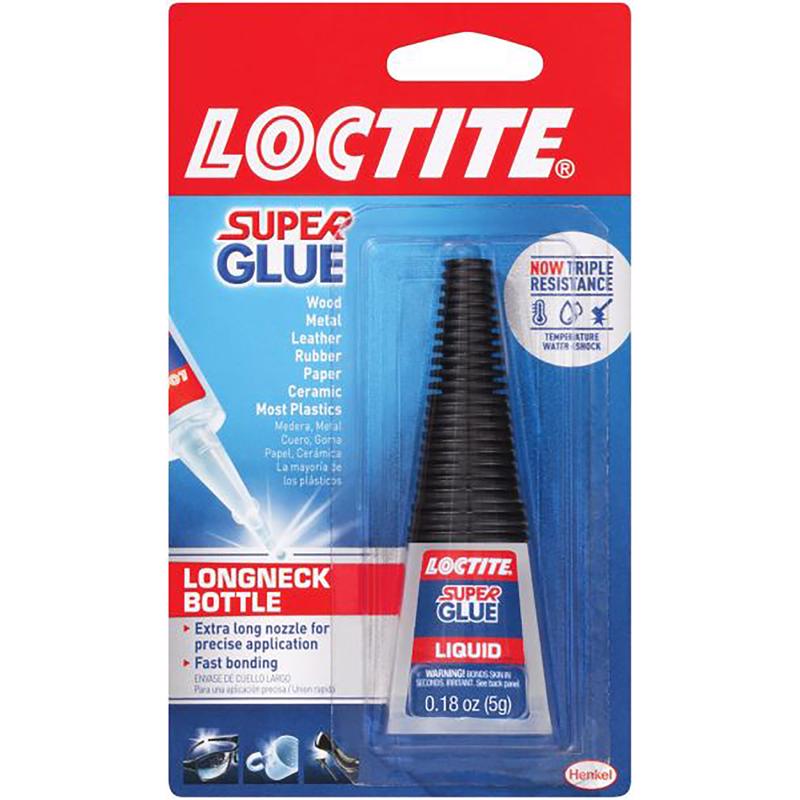 Load image into Gallery viewer, Loctite Longneck Bottle High Strength Ethyl Cyanoacrylate Clear Super Glue 5 gm
