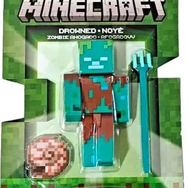 Minecraft Action Figures & Accessories Collection, 3.25-in Scale & Pixelated Design (Assorted. 1 Figure)