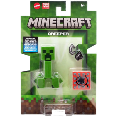 Minecraft Action Figures & Accessories Collection, 3.25-in Scale & Pixelated Design (Assorted. 1 Figure)