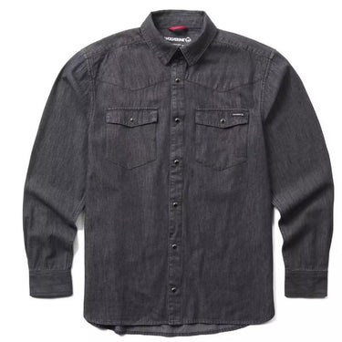 Wolverine Men's Rancher Denim Long Sleeve Shirt (Black) Size L