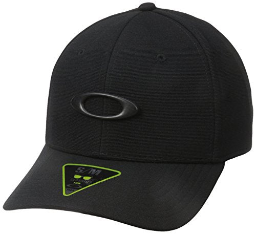 Oakley Tincan Logo Hat, Black/Carbon Fiber Large/Xlarge