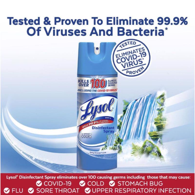 Load image into Gallery viewer, Lysol Spring Waterfall Scent Disinfectant 12 oz 1 pk
