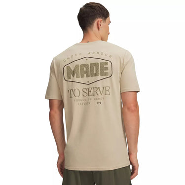 Under Armour Freedom Mission T-Shirt (Desert Sand/Black) Size L