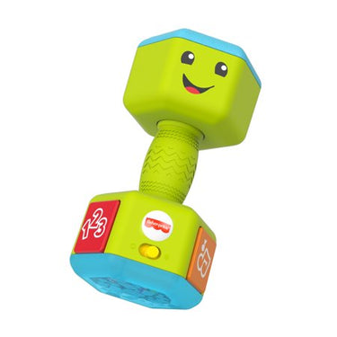 Fisher-Price Laugh & Learn Countin’ Reps Dumbbell Musical Rattle Toy
