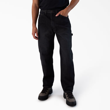Dickies Relaxed Fit Heavyweight Carpenter Jeans (Black Denim) Size 36x30