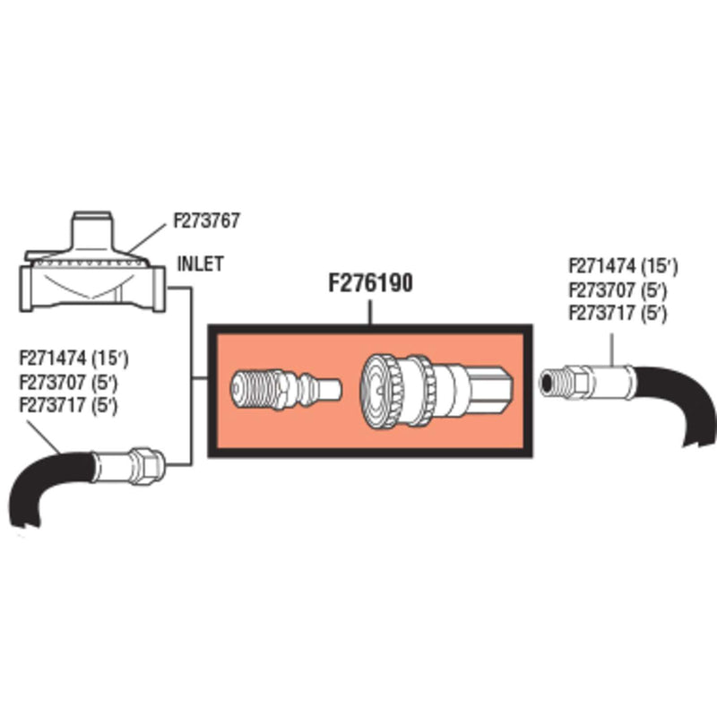 Load image into Gallery viewer, Mr. Heater 1/4 in. D X 1/4 in. D Brass FPT x MPT Quick Connect Adapter
