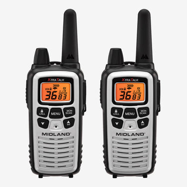 Midland LXT600 FRS Silver Walkie Talkie 2 Pack