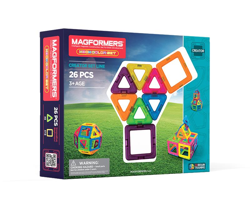 Load image into Gallery viewer, Magformers Neon 26Pc Set
