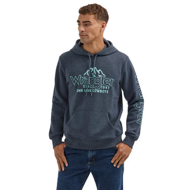 Wrangler® Mountain Crest Pullover Hoodie (Dark Sapphire) Size L