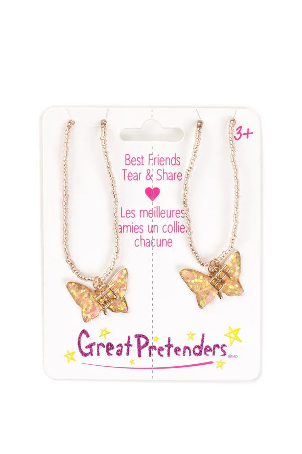 Load image into Gallery viewer, BFF Butterfly Share &amp; Tear Necklaces
