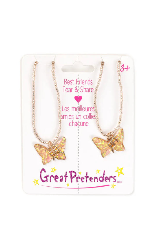 BFF Butterfly Share & Tear Necklaces