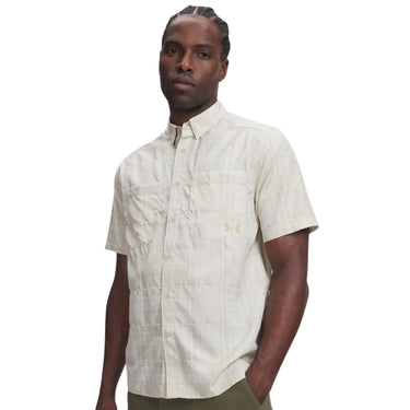 Under Armour Men's Outdoor Essential Shirt (Summit White/City Khaki) Size L