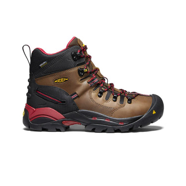 Keen Men's Pittsburgh 6" Waterproof Boot (Steel Toe) 8EE Bison