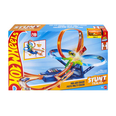 Hot Wheels Stunt Tracks Mid-Air Crash playset in its retail box