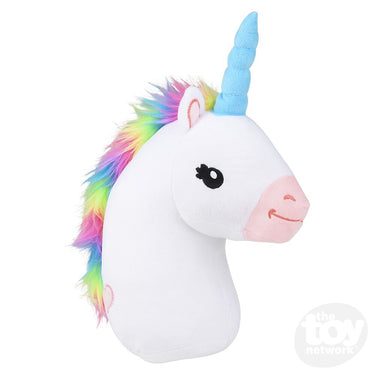 16" Rainbow Unicorn Head Plush