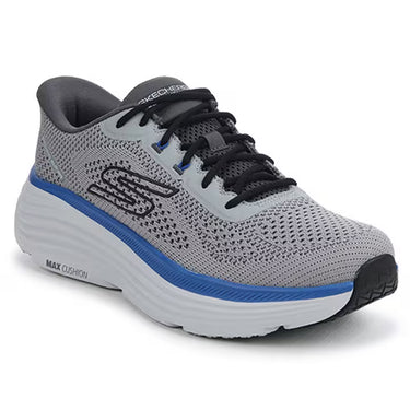 Skechers Men's Max Cushion Endeavor Slip-in Running Shoes (Grey/Blue) Size 10