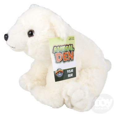 8" Animal Den Polar Bear Plush