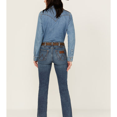 Wrangler Women's Retro Abigail High Rise Bootcut Jeans (Indigo) Size 29X36