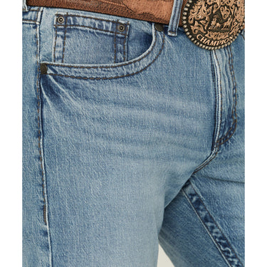 Wrangler Men's Rock 47 Slim Straight Cut Pants (Light Medium Wash) Size 36X34