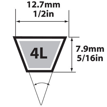 1/2 in. x 89 in. V-Belt