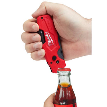 Milwaukee Fastback 8-3/4 in. Folding 6-in-1 Utility Knife Red 1 pc