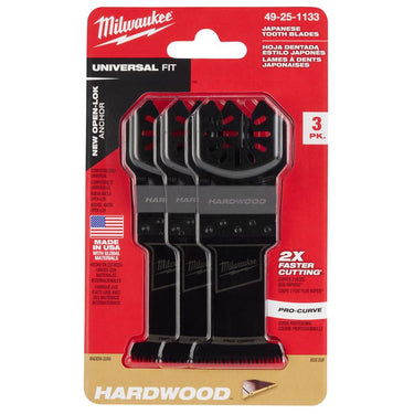 Milwaukee Universal Fit Open-Lok 1-3/8 in. L X 1-3/8 in. W High Carbon Steel Japanese Blade Hardwood