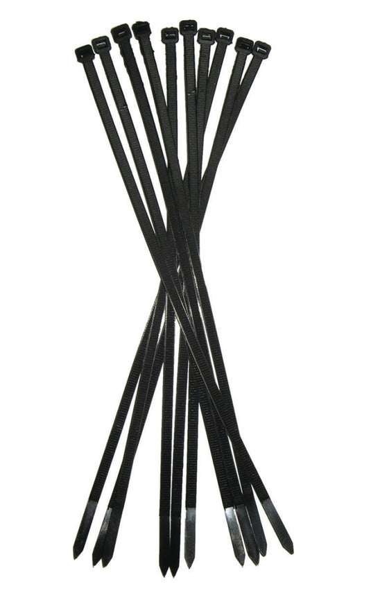 CABLE TIES 100PC 3/16X8" BLACK